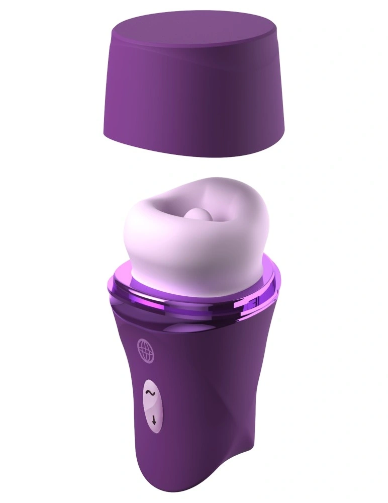 Stimulator Lush Kiss Plush, Functii Multiple, Silicon, USB, Mov, 13.6 cm, Nr. 2, Erotic24.ro