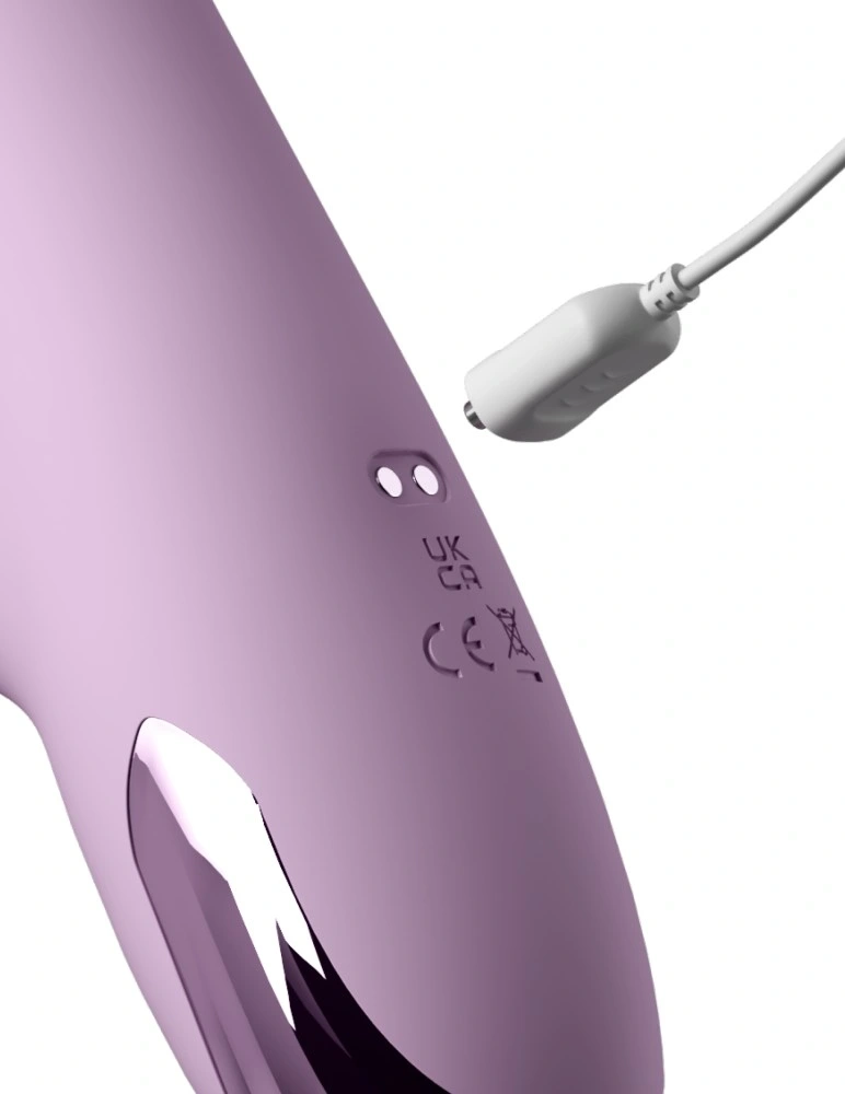 Vibrator Rabbit G-Touch Pulse Pro, 3 Motoare Puternice, Functii Multiple, Silicon, USB Magnetic, Lila, 23.4 cm, #6, Erotic24.ro