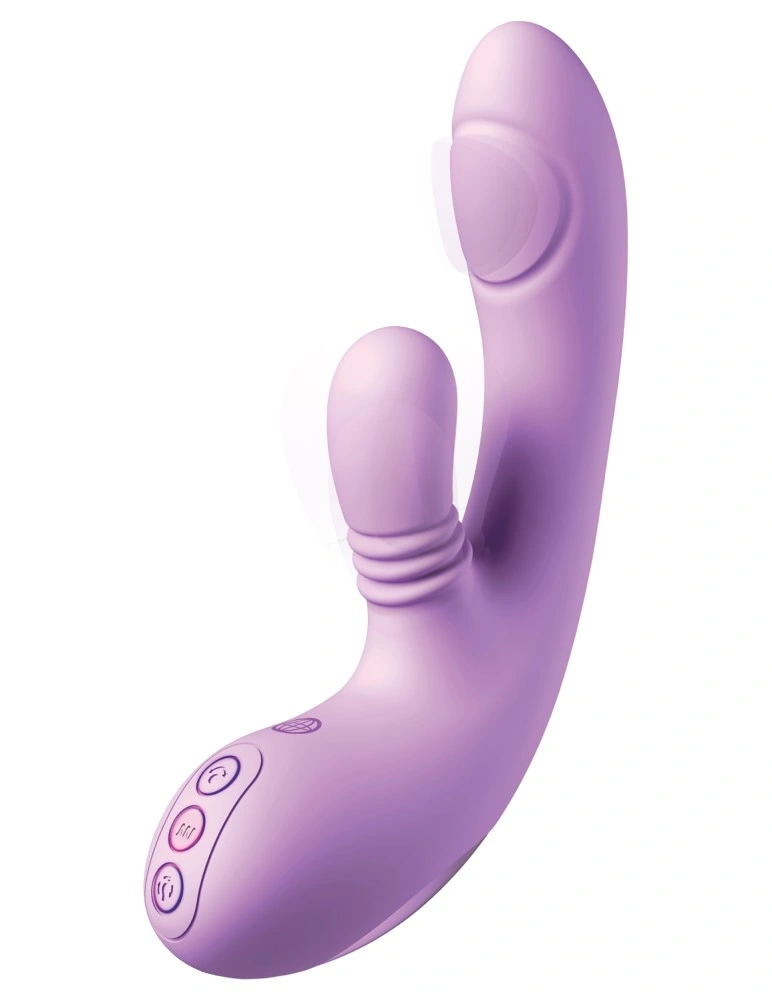 Vibrator Rabbit intiMotion Flutter Pro, 4 Motoare Puternice, Functii Multiple, Silicon, USB Magnetic, Silicon, Mov, 20.6 cm, #2, Erotic24.ro