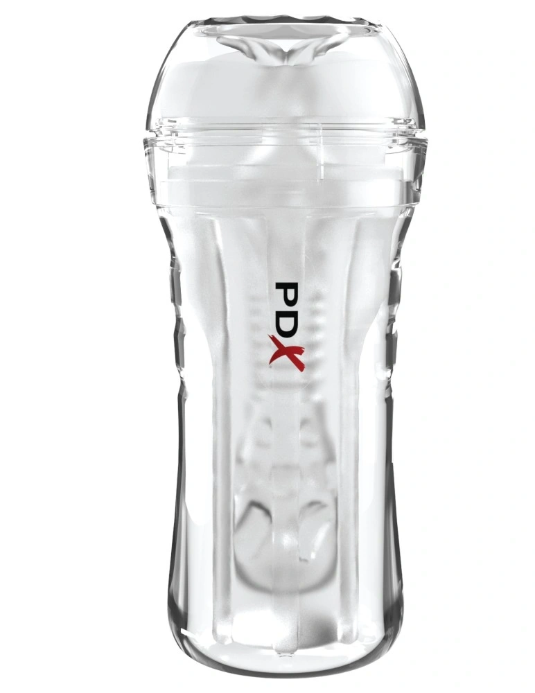 Masturbator Super Luscious Lips Auto-Lubrifiant, TPE, Clear, 21.1 cm, Nr. 3, Erotic24.ro
