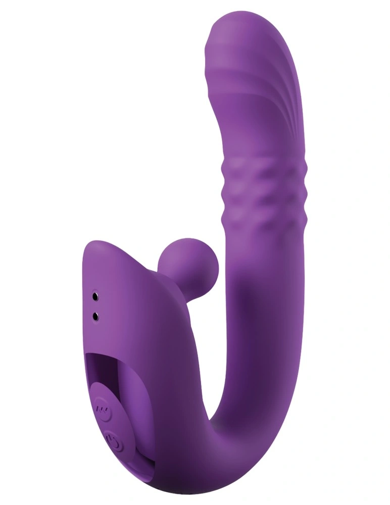 Stimulator Harmoni Pro, 4 Motoare, Functii Multiple, Silicon, USB Magnetic, Silicon, Mov, 17.8 cm, #2, Erotic24.ro