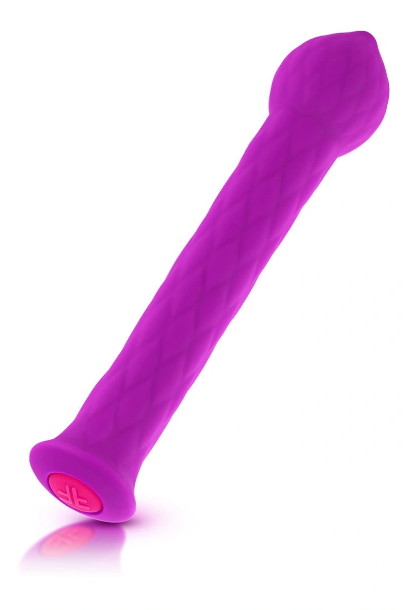 Vibrator Flexibil Diamond Wand, 21 Moduri Vibratii, Silicon, USB, Mov, 17 cm, Nr. 2, Erotic24.ro
