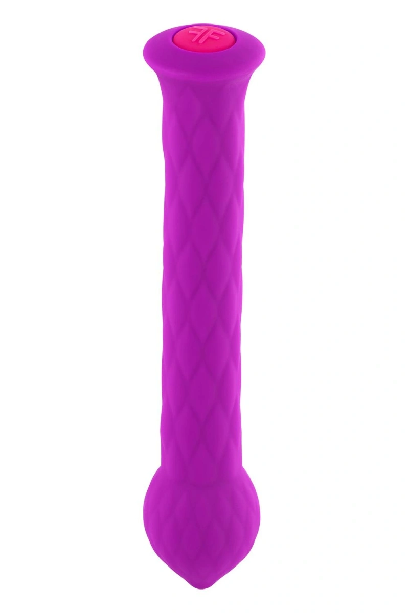 Vibrator Flexibil Diamond Wand, 21 Moduri Vibratii, Silicon, USB, Mov, 17 cm, Nr. 3, Erotic24.ro