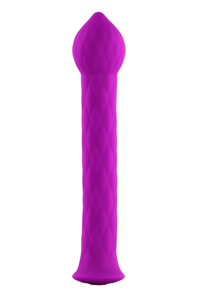 Vibrator Flexibil Diamond Wand, 21 Moduri Vibratii, Silicon, USB, Mov, 17 cm, Nr. 4, Erotic24.ro