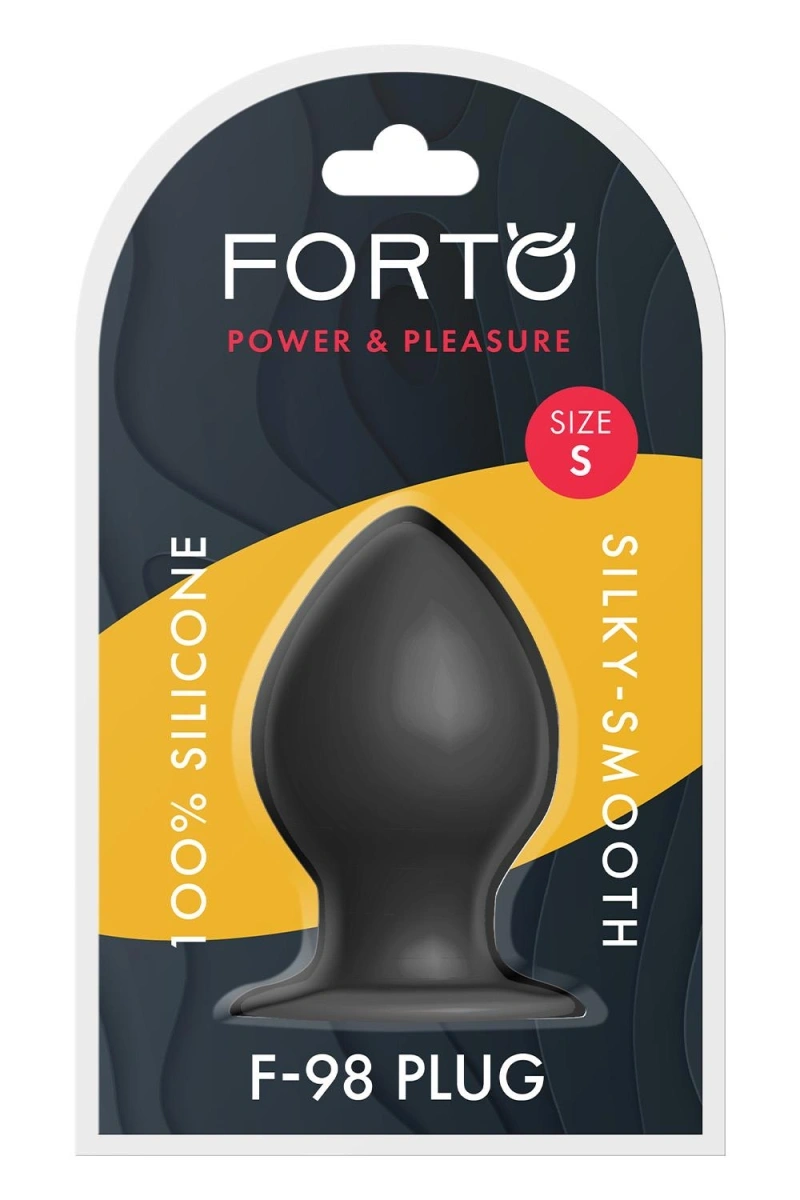 Dop Anal Forto F-98 Small, Silicon, Negru, 7.6 cm, #4, Erotic24.ro