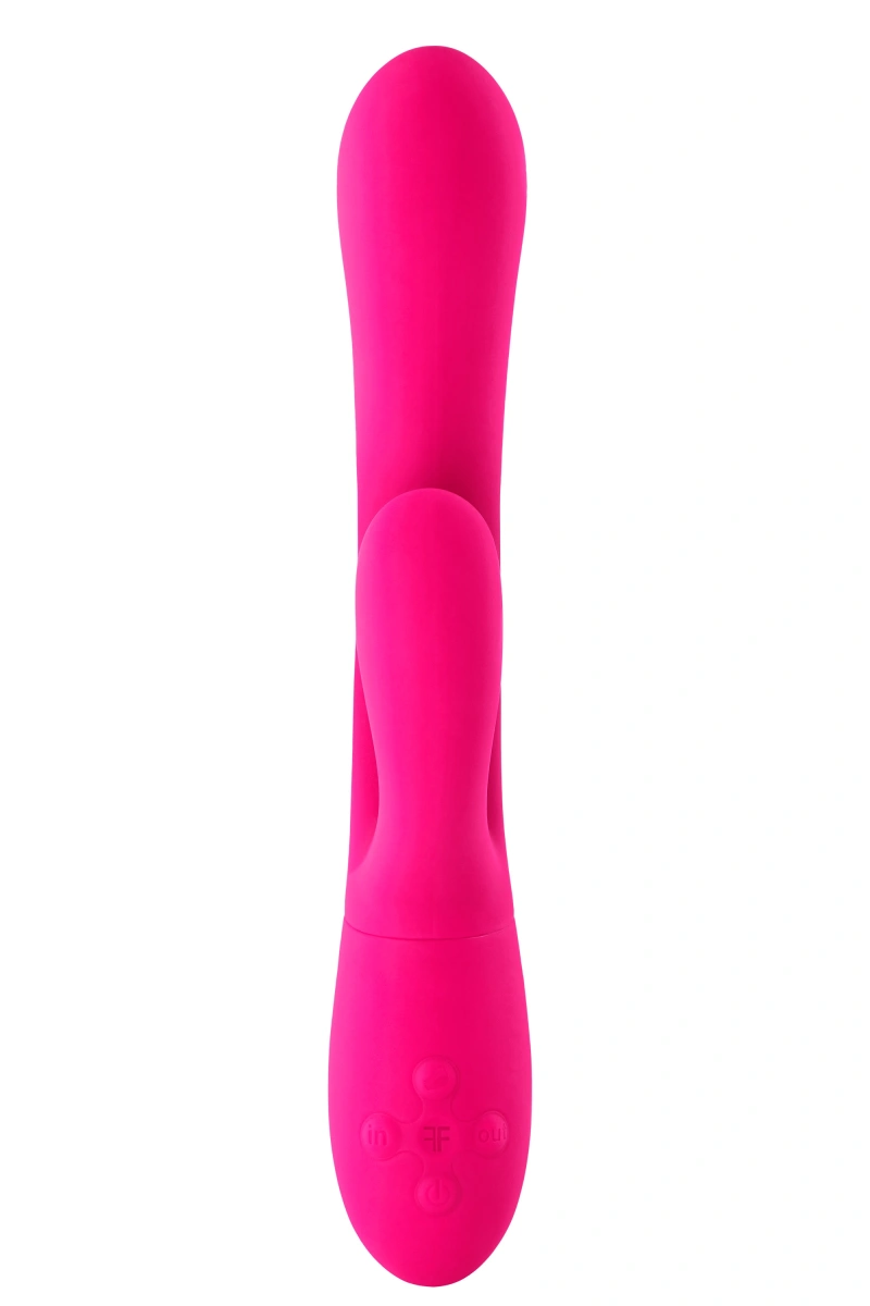 Vibrator Ultra Rabbit FemmeFunn, 21 Moduri Stimulatoare, Silicon Premium, USB, Roz, 24.6 cm, #4, Erotic24.ro