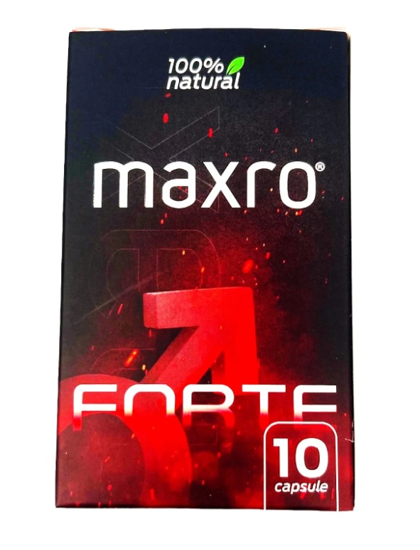 Capsule pentru Cresterea Performantei Sexuale Maxro Forte 10 buc