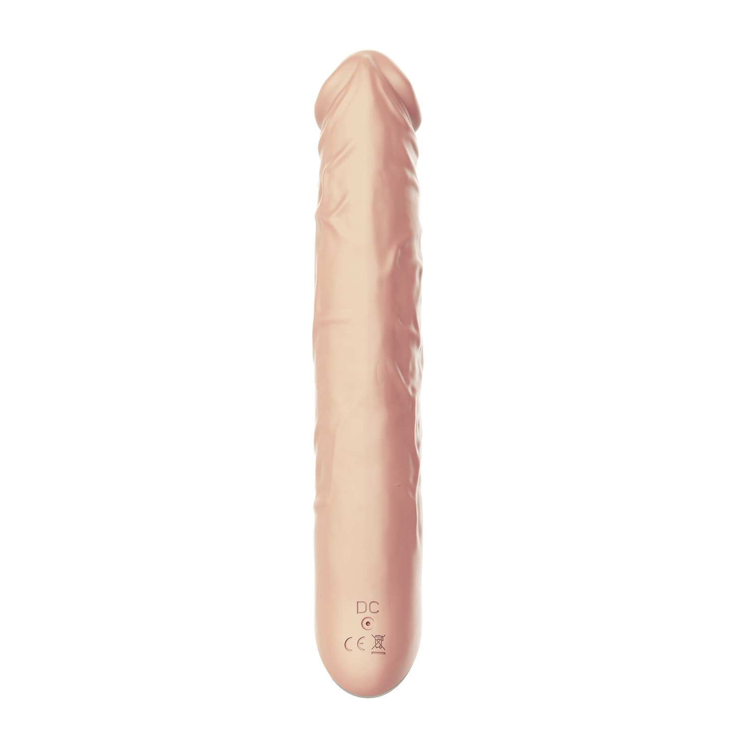 Vibrator Realist David Silicon Silent Mode 10 Moduri USB Natural 22 cm Guilty Toys, Glamour, Nr. 6, Erotic24.ro