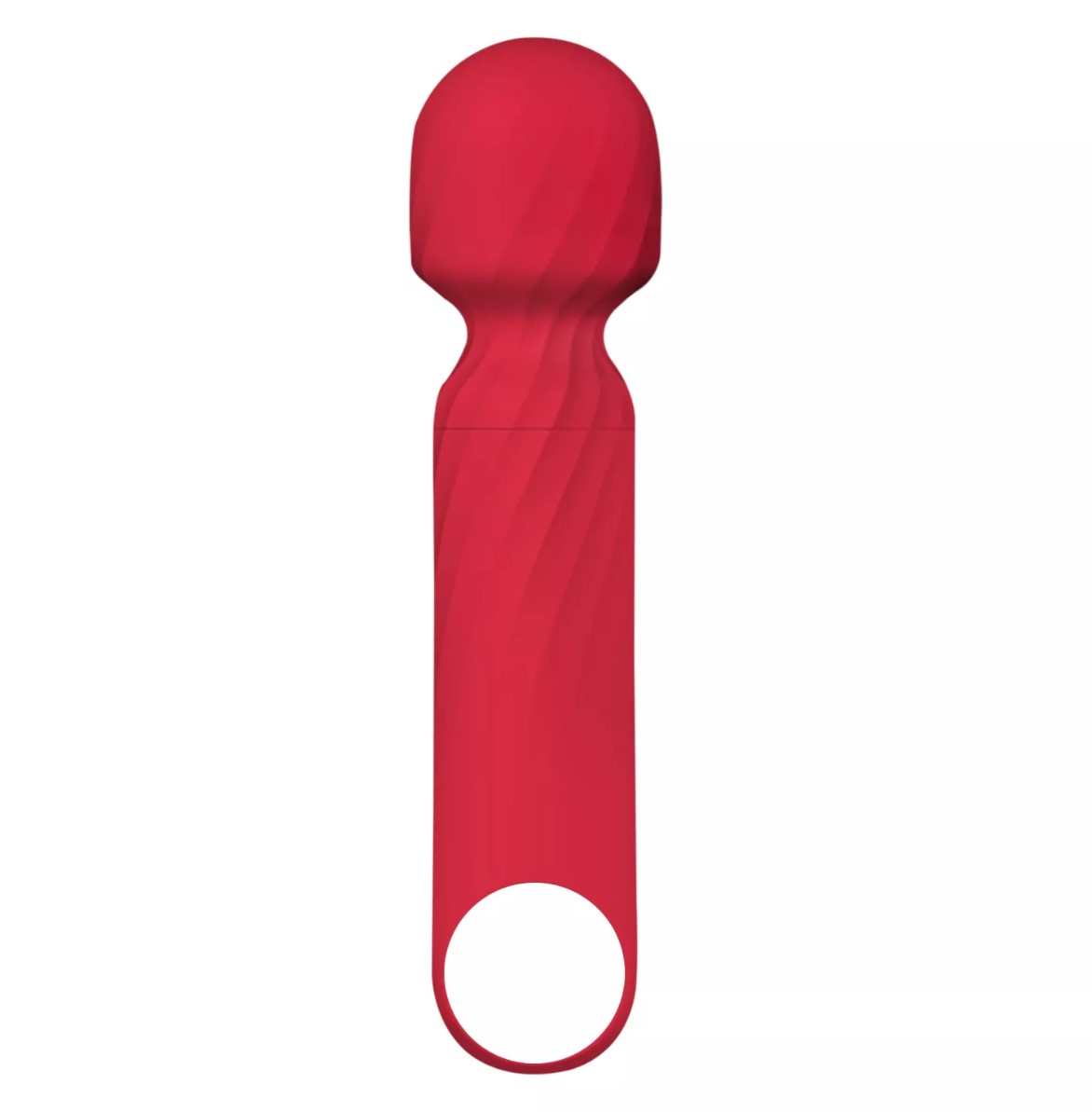 Vibrator Cherry Wand, 12 Moduri Vibratii, Silicon, USB, Rosu, 13.5 cm, Mokko Toys, Velvet Obsession, #2, Erotic24.ro