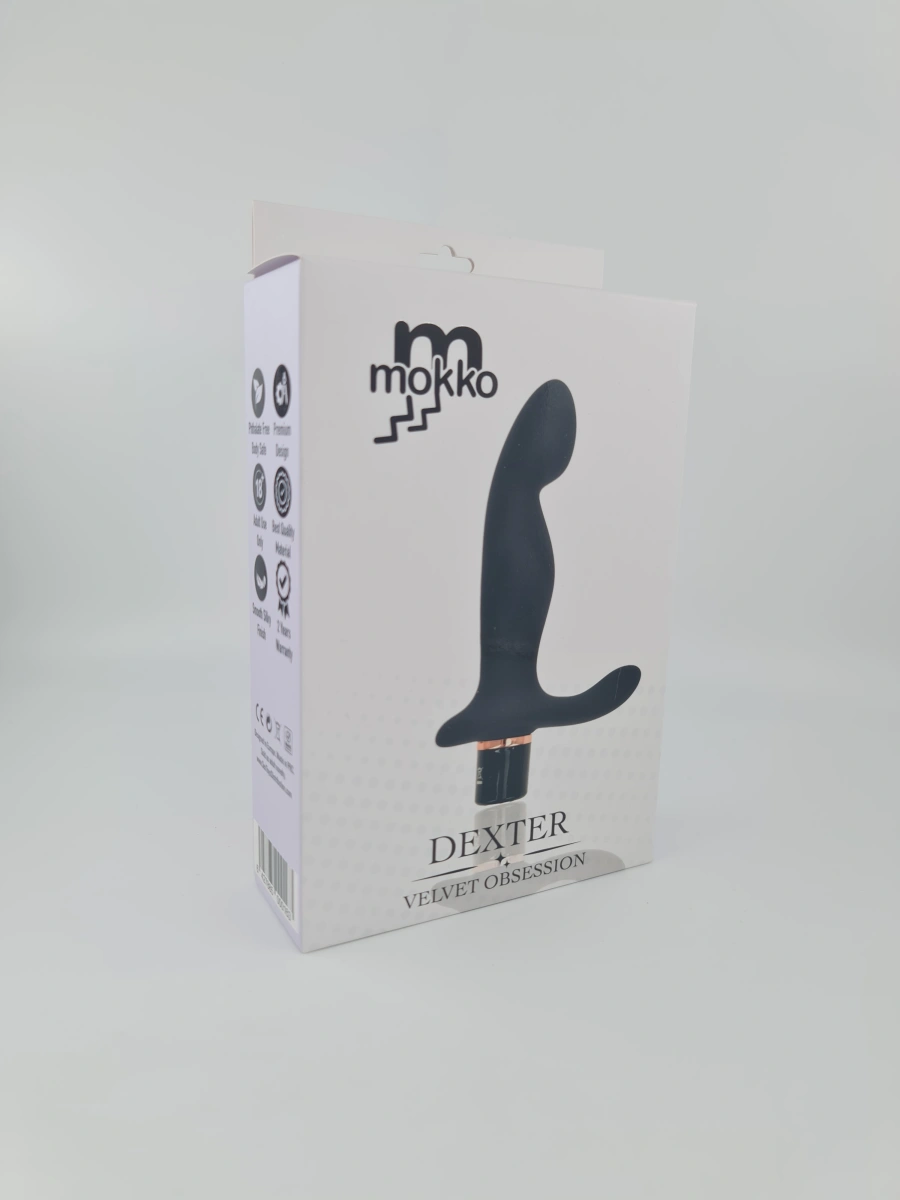 Stimulator Dexter 10 Moduri Vibratii Silicon Negru USB 15 cm Mokko Toys, Velvet Obsession, #4, Erotic24.ro