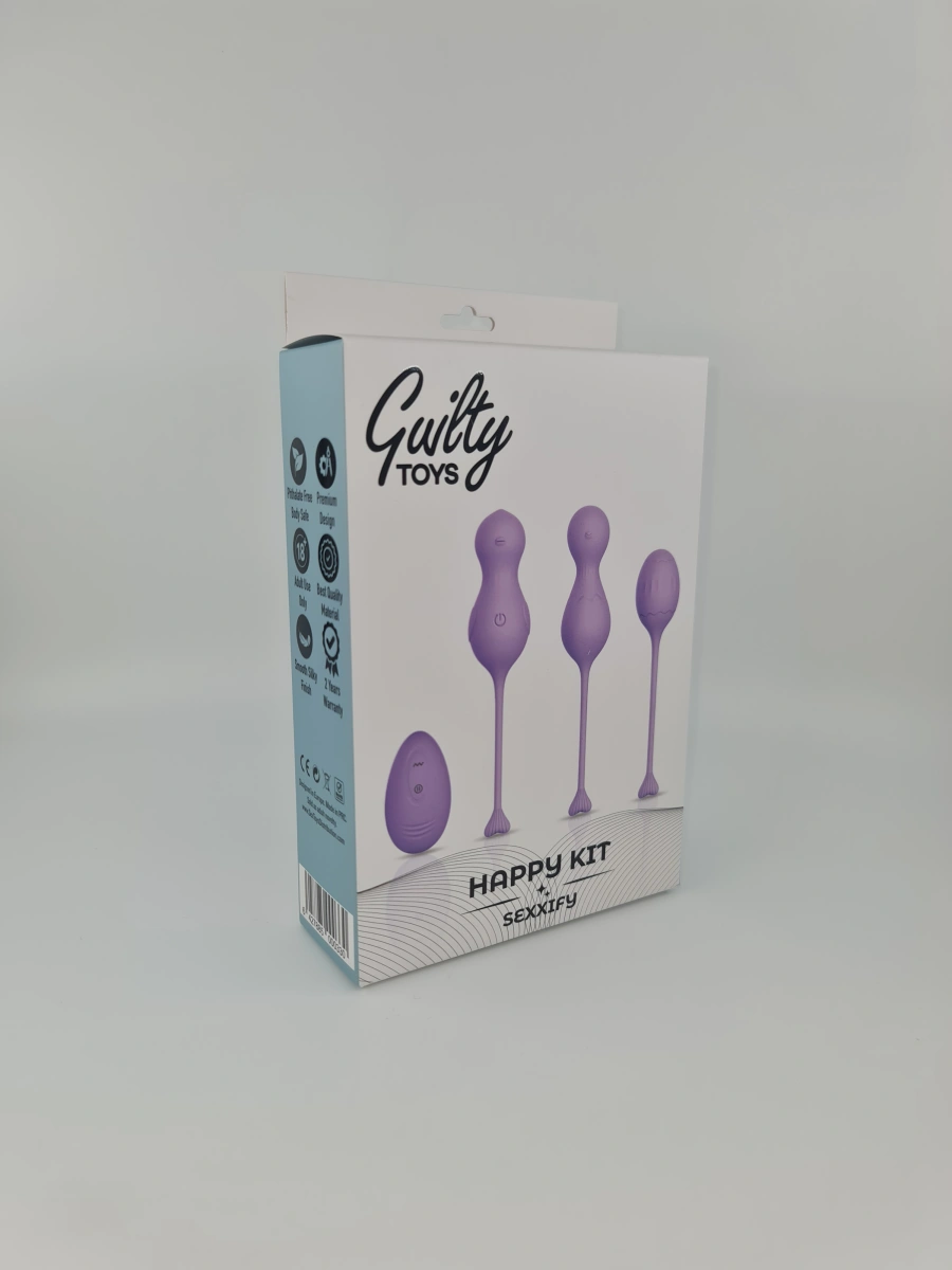 Happy Kit  Remote Control 10 Moduri Vibratii Silicon USB Lila Guilty Toys, Sexxify, #4, Erotic24.ro