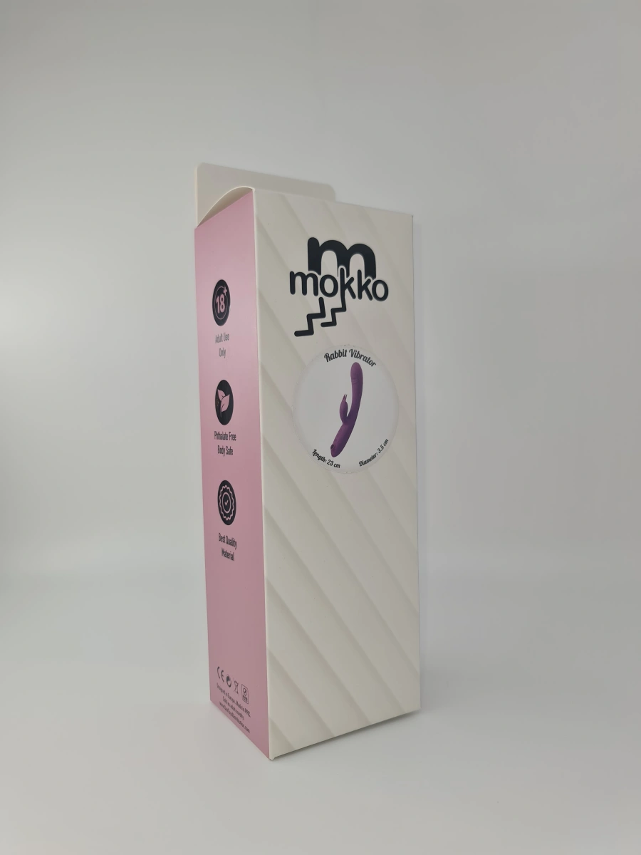 Vibrator Triple Delight, 10 Moduri Vibratii, 5 Moduri Suctiune, Silicon, USB, Mov, 23.5 cm, Mokko Toys, #5, Erotic24.ro