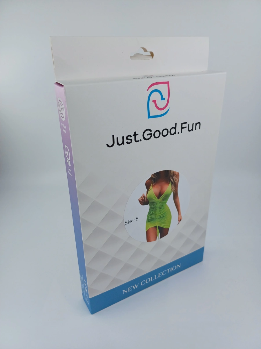 Rochie Mini Semitransparenta, Verde Neon, S, JGF Lingerie, #2, Erotic24.ro