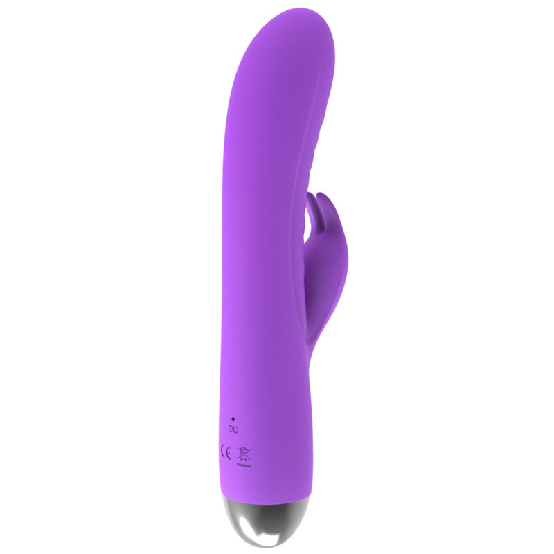 Vibrator Daisy, 10 Moduri Vibratii, Triggering, Silicon, USB, Mov, 21 cm, Mokko Toys, Good Vibes, #4, Erotic24.ro