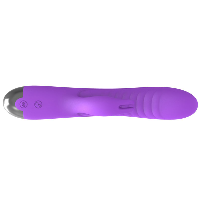 Vibrator Daisy, 10 Moduri Vibratii, Triggering, Silicon, USB, Mov, 21 cm, Mokko Toys, Good Vibes, #5, Erotic24.ro