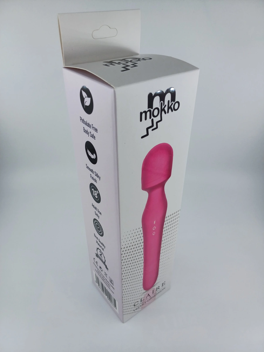 Vibrator Masaj Claire, 2 Motoare, 10 Moduri Vibratii, Heating, Silicon, USB, Roz, 23.7 cm, Mokko Toys, Velvet Obsession, #2, Erotic24.ro
