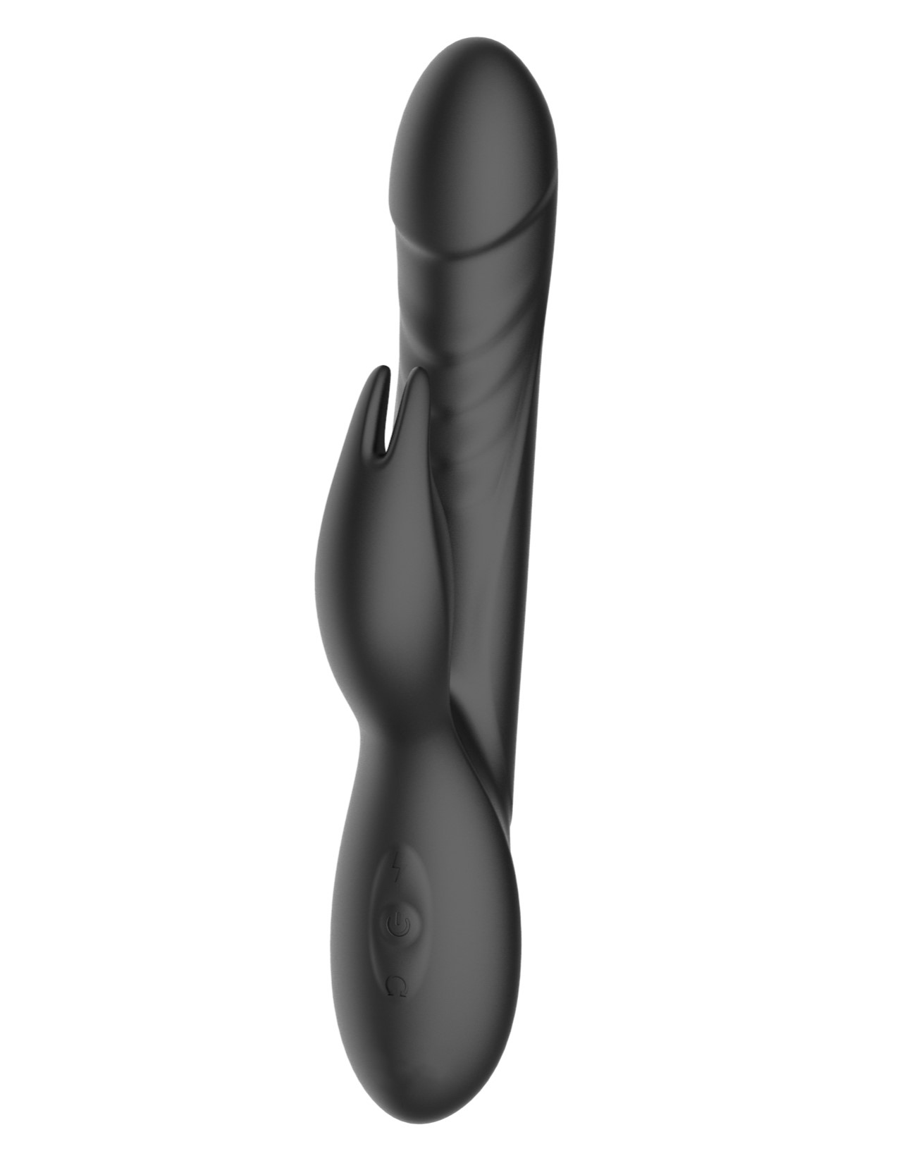 Vibrator Iepuras Yasmin, 3+7 Moduri Stimulatoare, Silicon, USB, Negru, 22.5 cm, Guilty Toys, Glamour, #2, Erotic24.ro