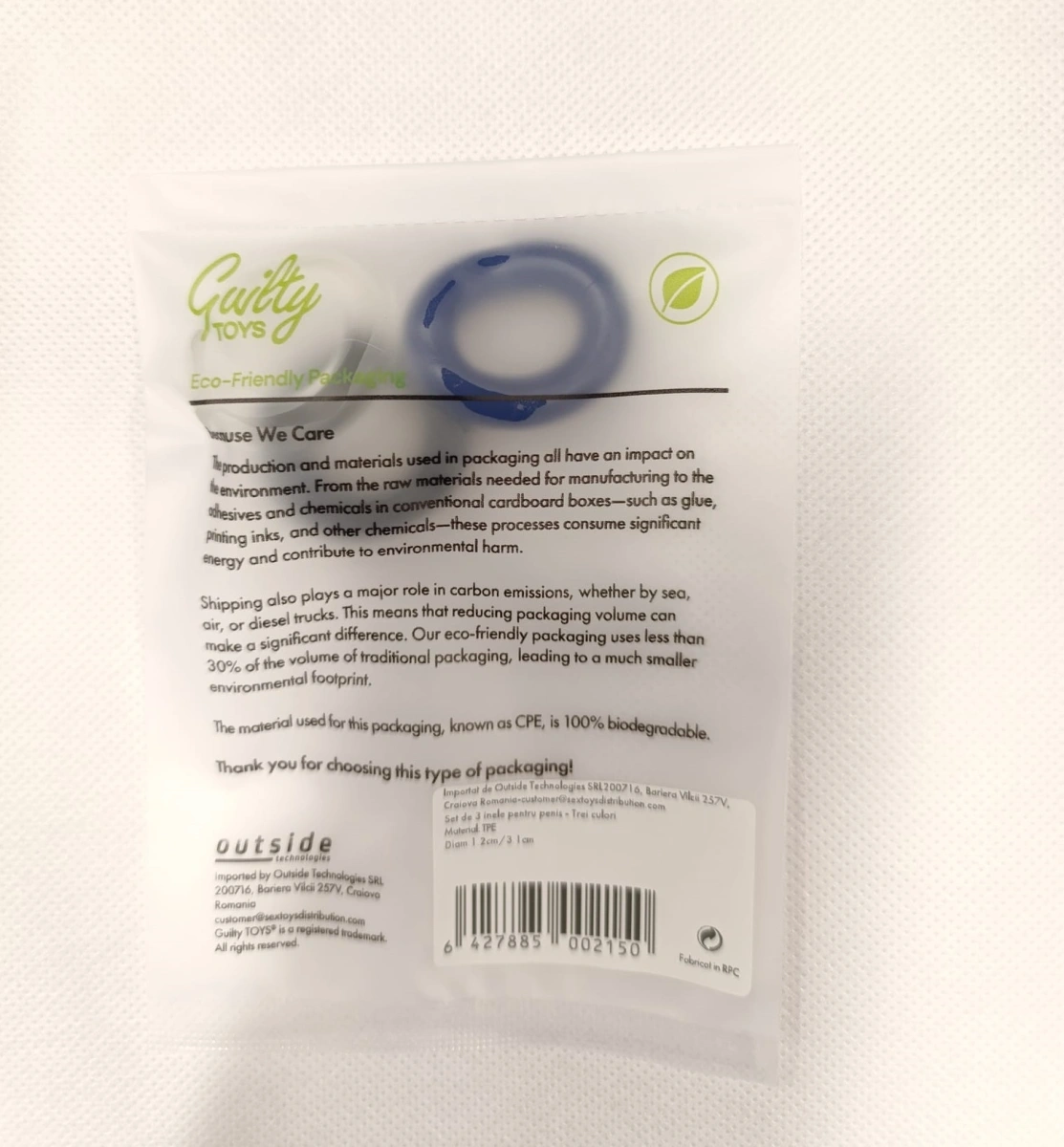 Set Inele Erectie Triple Donuts Cockring Kit, Guilty Toys, #4, Erotic24.ro