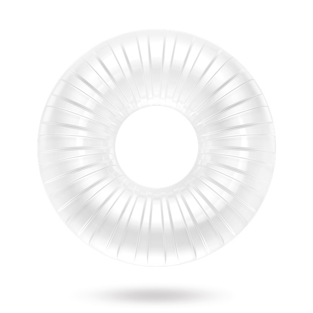 Inel Penis Be Strong no.1, TPE, Transparent, Guilty Toys, Mighty Warrior, #3, Erotic24.ro