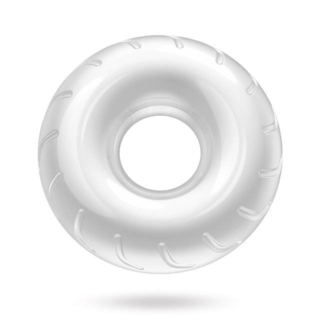 Inel Penis Be Strong no.2, TPE, Transparent, Guilty Toys, Mighty Warrior, #4, Erotic24.ro