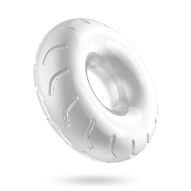 Inel Penis Be Strong no.2, TPE, Transparent, Guilty Toys, Mighty Warrior, #2, Erotic24.ro