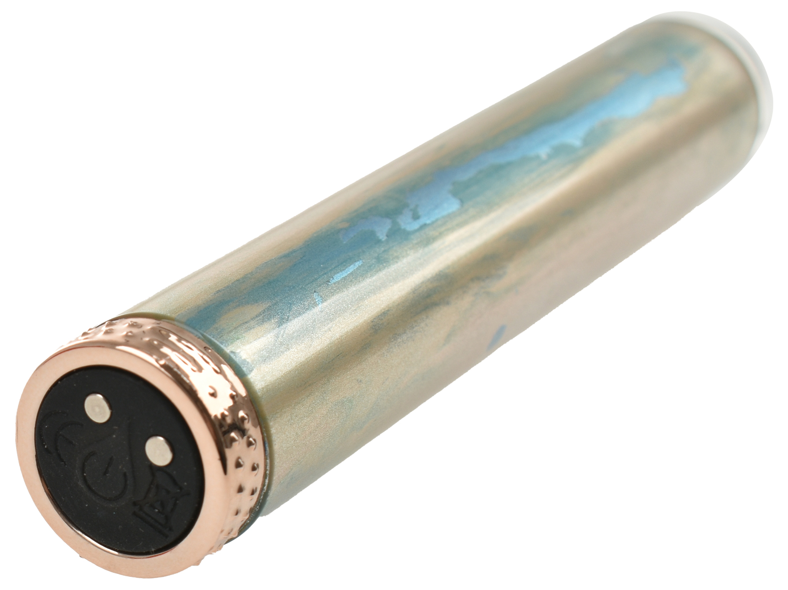 Vibrator Bullet Vibe Glass, 10 Moduri Vibratii, Sticla, USB Magnetic, Auriu, 9 cm, Guilty Toys, Glamour, #2, Erotic24.ro