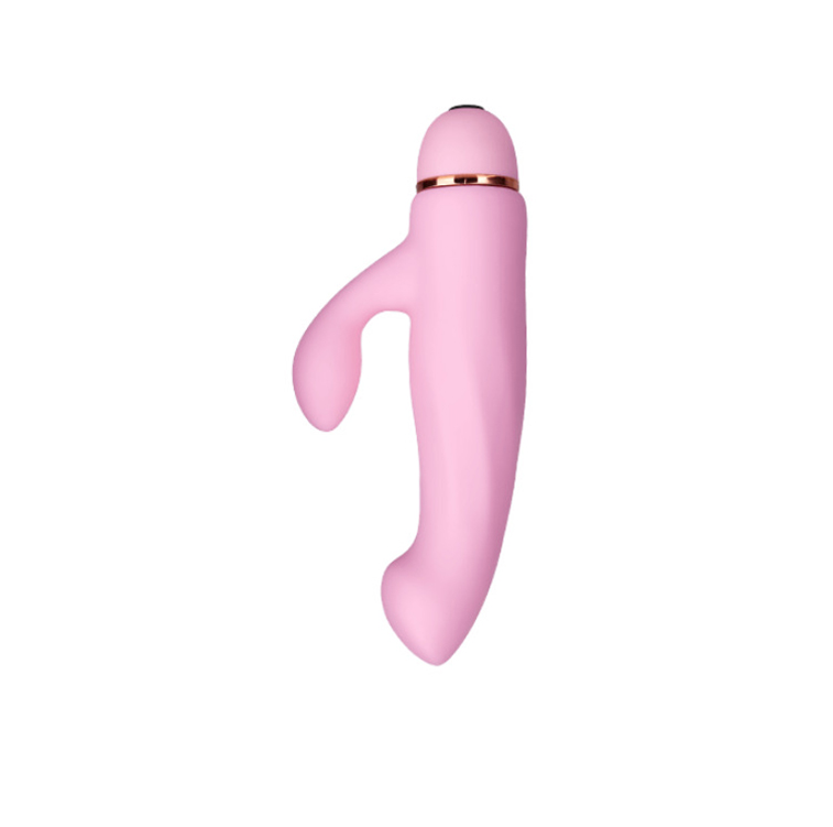 Vibrator Iepuras Blush, 20 Moduri Vibratii, Silicon, Roz, 17 cm, Passion Labs, Sensations, Nr. 3, Erotic24.ro