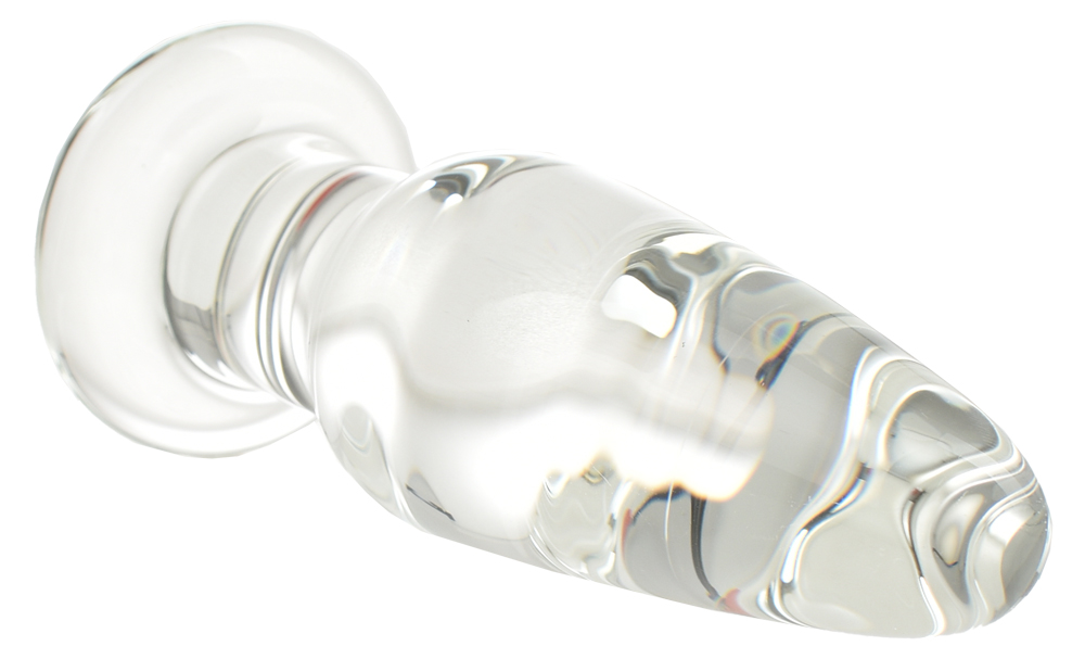Dop Anal Glass Plug No. 3, Sticla Premium, Transparent, 11.5 cm, Guilty Toys, Sexxify, #2, Erotic24.ro