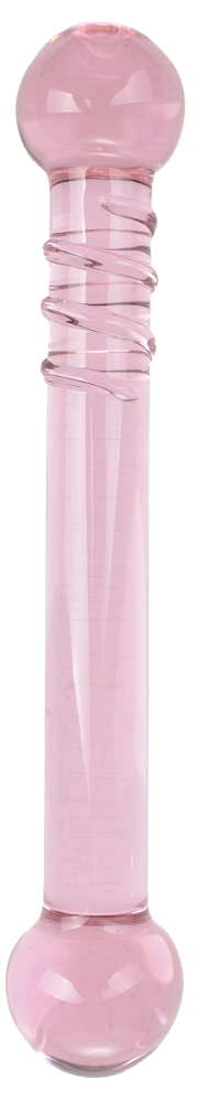 Dildo Double Pink, Sticla Premium, Roz,  in SexShop KUR Romania