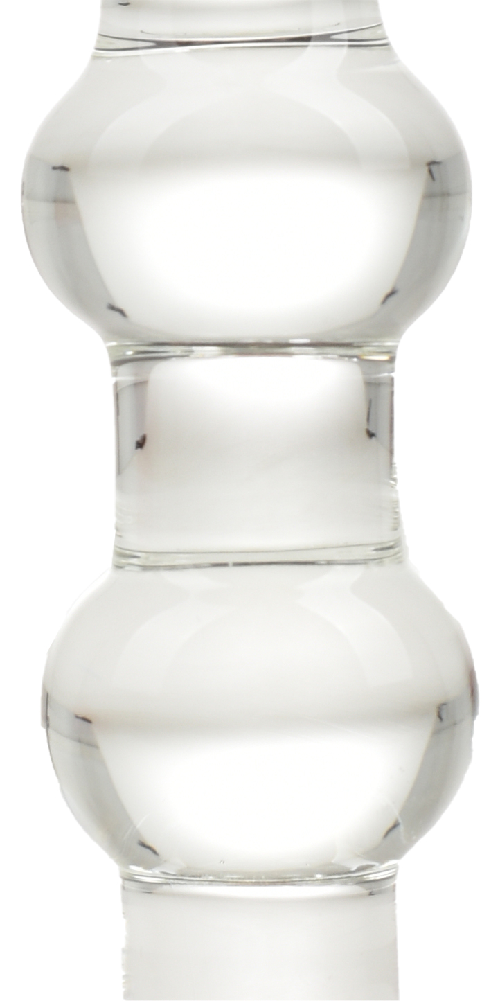 Wave Dildo, Sticla Premium, Transparent, 17.5 cm, Passion Labs, Glass Series, #3, Erotic24.ro