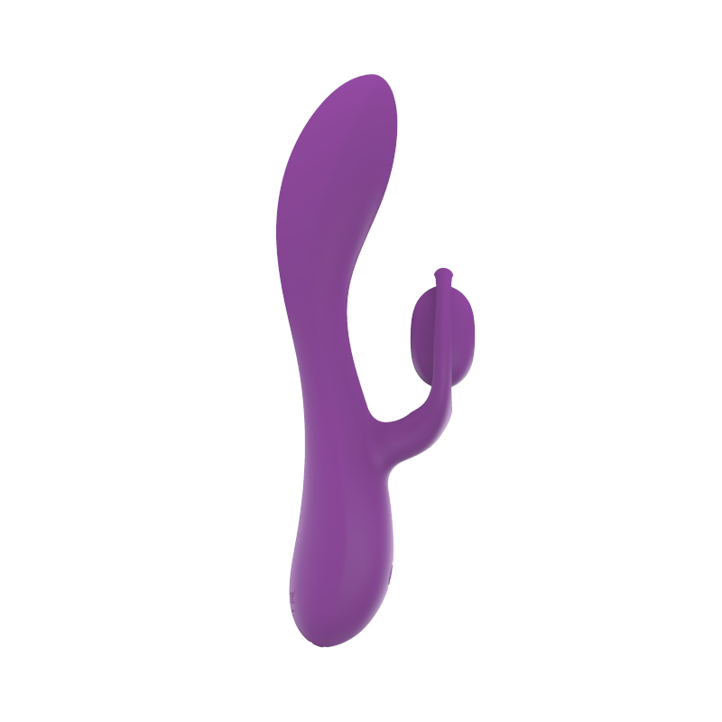 Vibrator Iepuras Dahlia, 10 Moduri Vibratii, Silicon Lichid, USB, Violet, 19.5 cm, Mokko Toys, Velvet Obsession, #3, Erotic24.ro