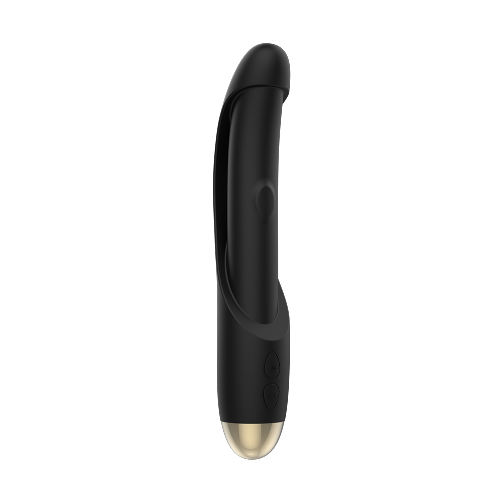 Vibrator Twilight, Vibrating&Patting, 10+10 Moduri Stimulatoare, USB Magnetic, Silicon, Negru, 21 cm, Guilty Toys, Glamour, #4, Erotic24.ro