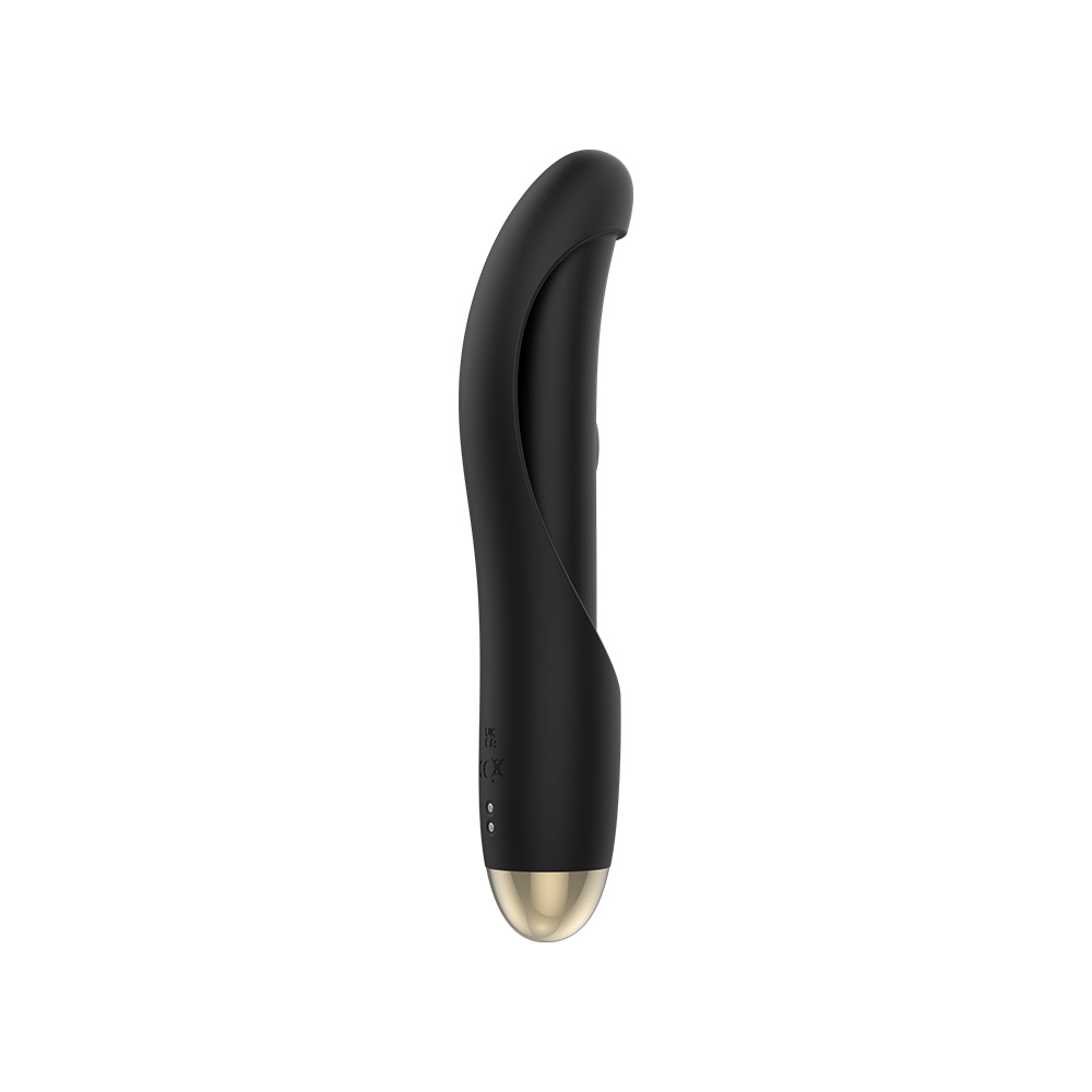 Vibrator Twilight, Vibrating&Patting, 10+10 Moduri Stimulatoare, USB Magnetic, Silicon, Negru, 21 cm, Guilty Toys, Glamour, #3, Erotic24.ro