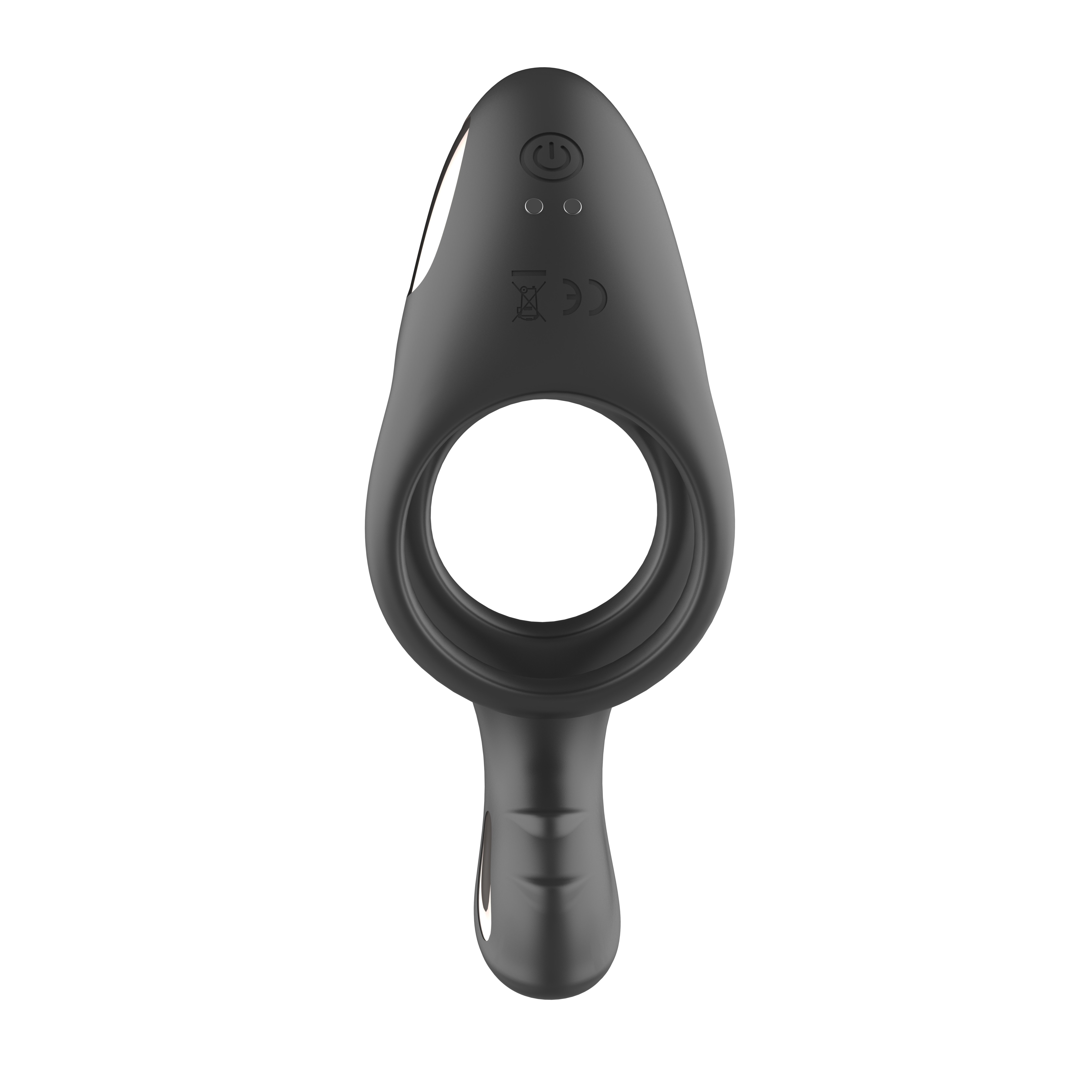 Inel Penis Jakob, 10 Moduri Vibratii, Silicon, USB Magnetic, Negru, Guilty Toys, Glamour, #6, Erotic24.ro