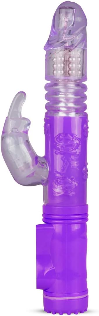 Vibrator Iepuras Fierce, Thrusting, Vibrating, Rotating, TPE, Mov, 24.4 cm, Mokko Toys, Simply Fun, #2, Erotic24.ro