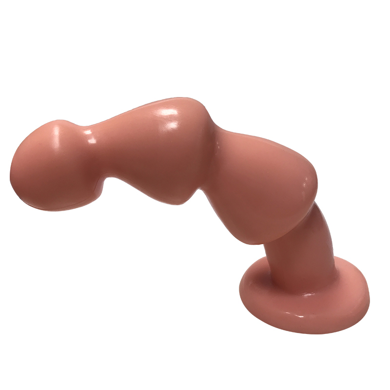 Dildo Porter cu Ventuza, PVC, Natural, 23.5 cm, Passion Labs, Sensations, Nr. 4, Erotic24.ro
