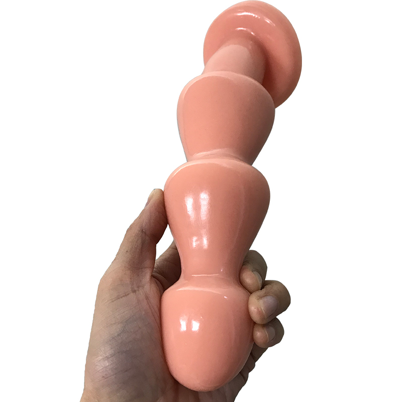 Dildo Porter cu Ventuza, PVC, Natural, 23.5 cm, Passion Labs, Sensations, Nr. 2, Erotic24.ro