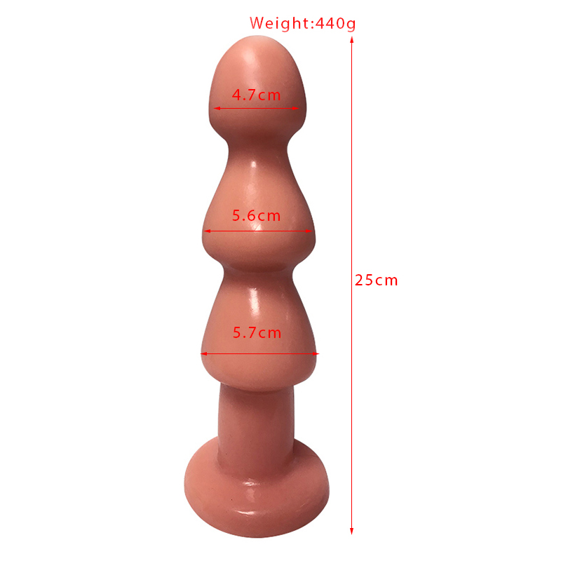 Dildo Porter cu Ventuza, PVC, Natural, 23.5 cm, Passion Labs, Sensations, Nr. 6, Erotic24.ro