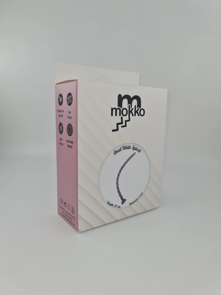 Dildo Anal cu Ventuza Spirala Mov 47 cm Mokko Toys, #3, Erotic24.ro