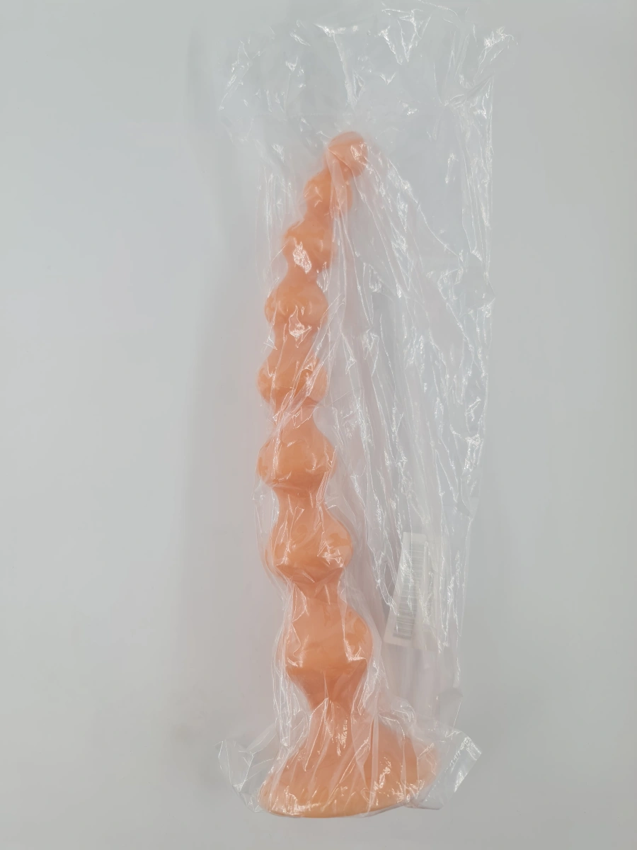 Dildo Crazy Anal Play cu Ventuza, PVC, Natural, 36 cm, Nr. 2, Erotic24.ro