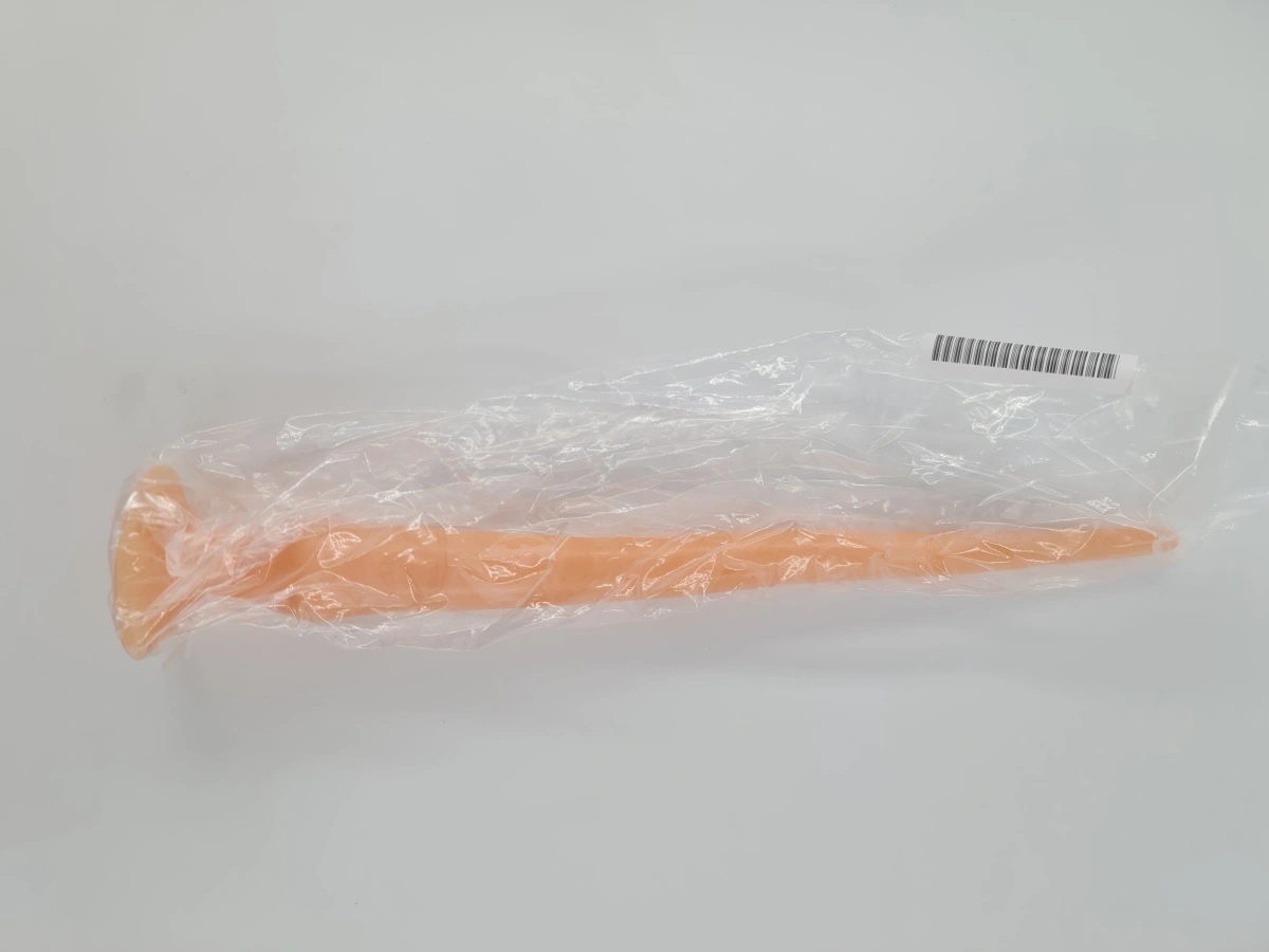Dildo Deep Inside cu Ventuza, PVC, Natural, 34 cm, Nr. 3, Erotic24.ro