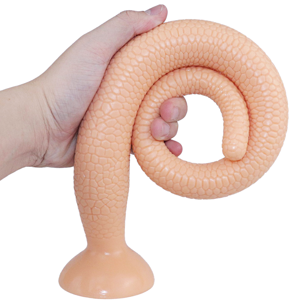 Dildo XXL Cobra, PVC, Natural, 58 cm, #4, Erotic24.ro
