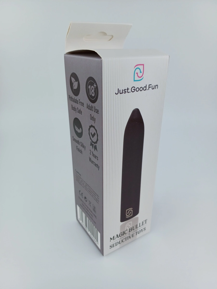 Glont Vibrator Magic Bullet, 10 Moduri Vibratii, ABS, USB Magnetic, Negru, 8.7 cm, JGF Toys, #5, Erotic24.ro