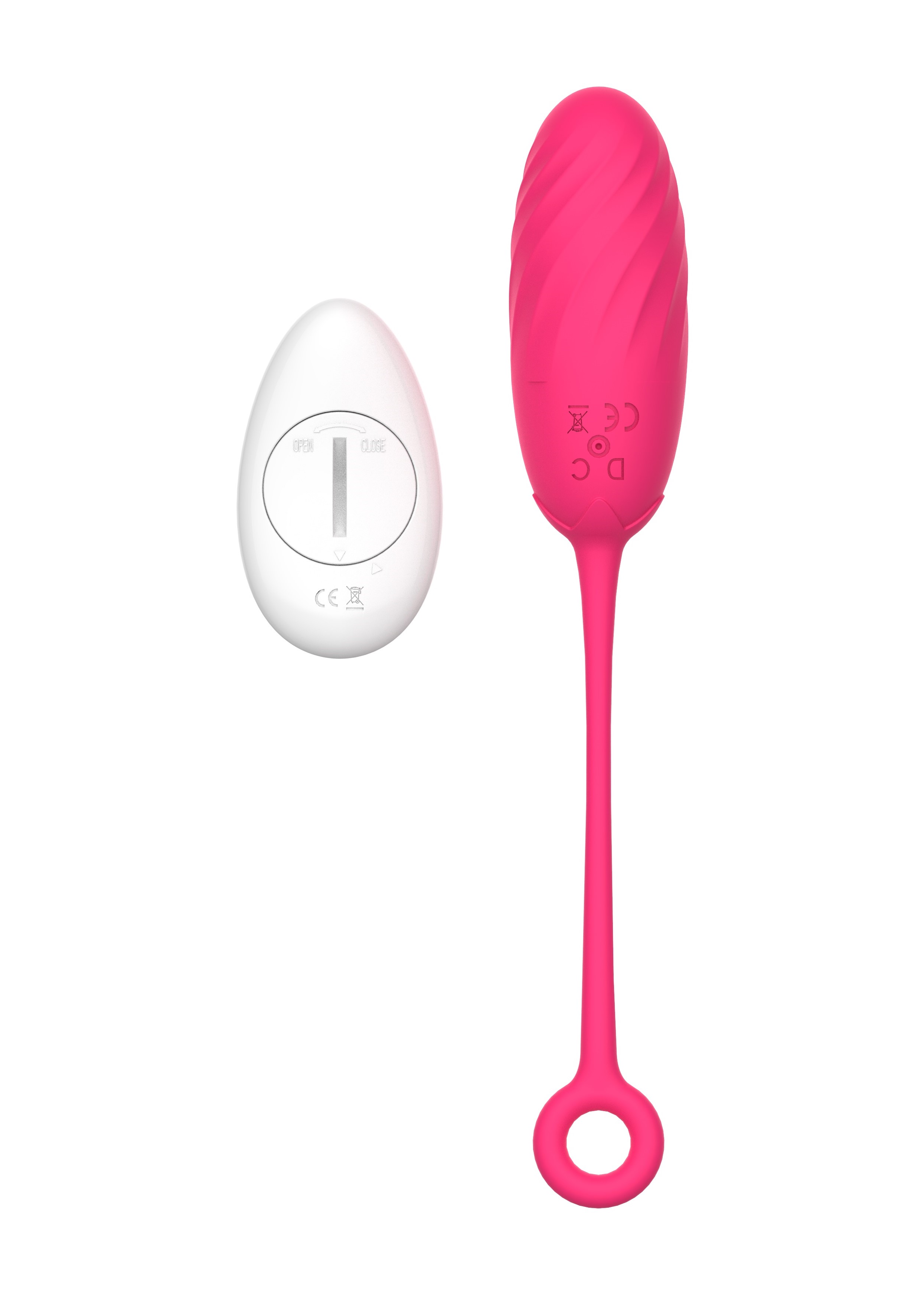 Ou Vibrator Pearl Love Egg, 10 Moduri Vibratii, Remote Control, Silicon, USB, Roz, 19.5 cm, Guilty Toys, Sexxify, #2, Erotic24.ro
