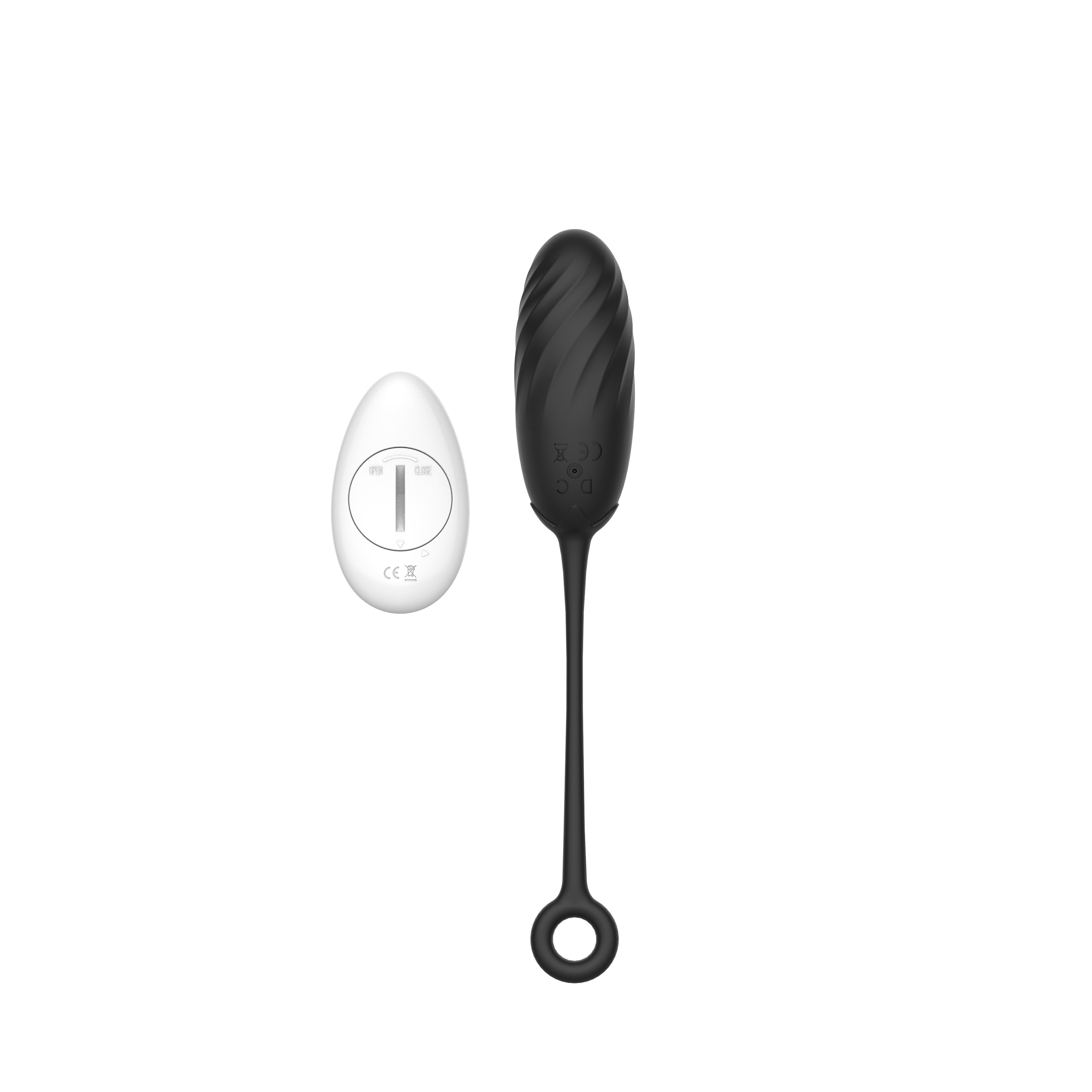 Ou Vibrator Pearl Love Egg, 10 Moduri Vibratii, Remote Control, Silicon, USB, Negru, 19.5 cm, Guilty Toys, Sexxify, #2, Erotic24.ro