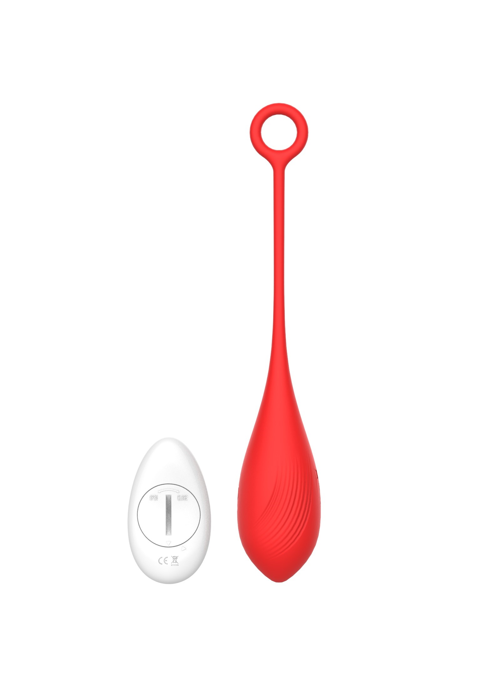 Ou Vibrator Belle Love Egg, 10 Moduri Vibratii, Remote Control, Silicon, USB, Rosu, 20.4 cm, Mokko Toys, Velvet Obsession, #2, Erotic24.ro
