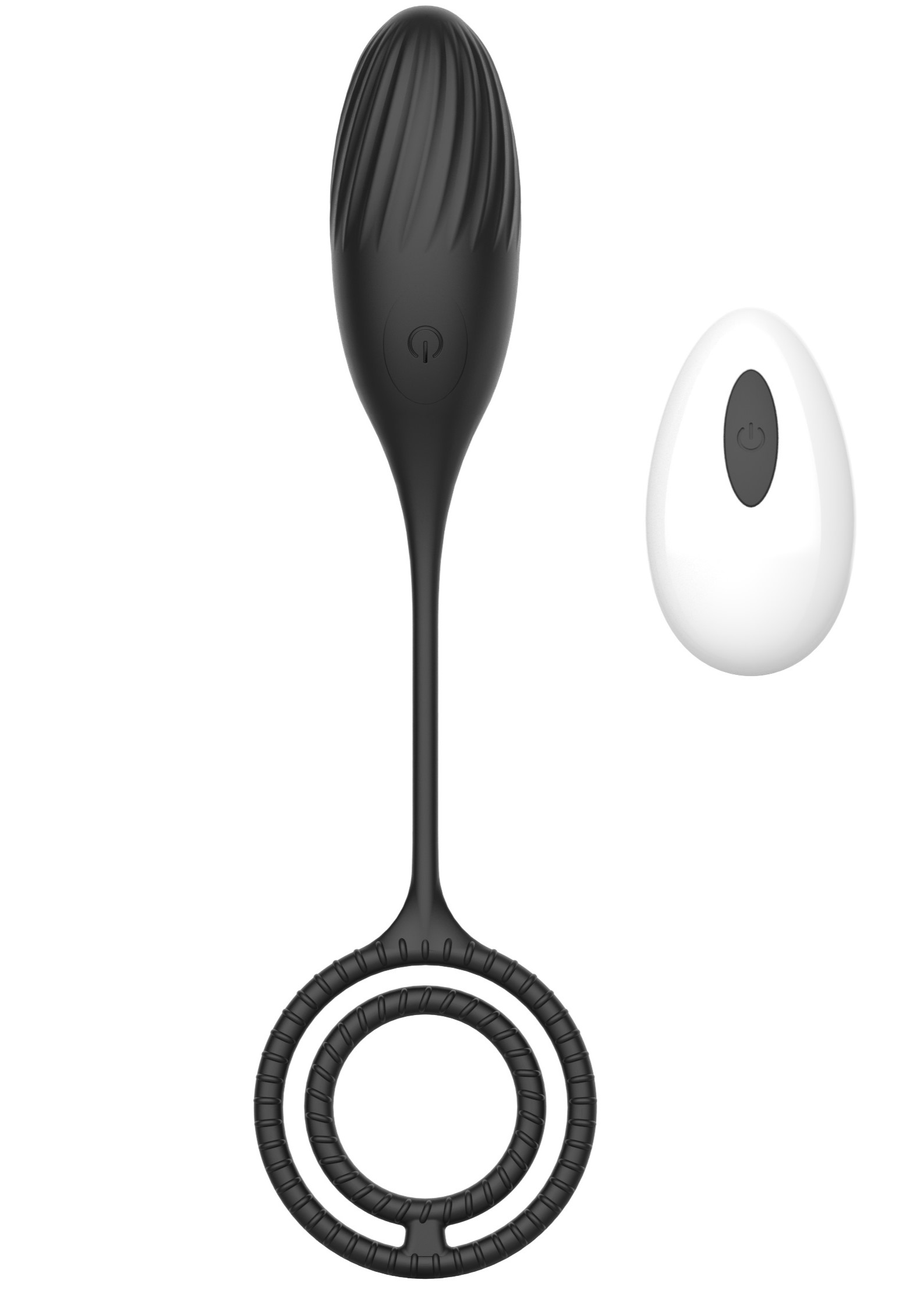 Ou Vibrator Elia Love Egg, 10 Moduri Vibratii, Remote Control, Silicon, USB, Negru, 21.4 cm, Mokko Toys, Velvet Obsession
