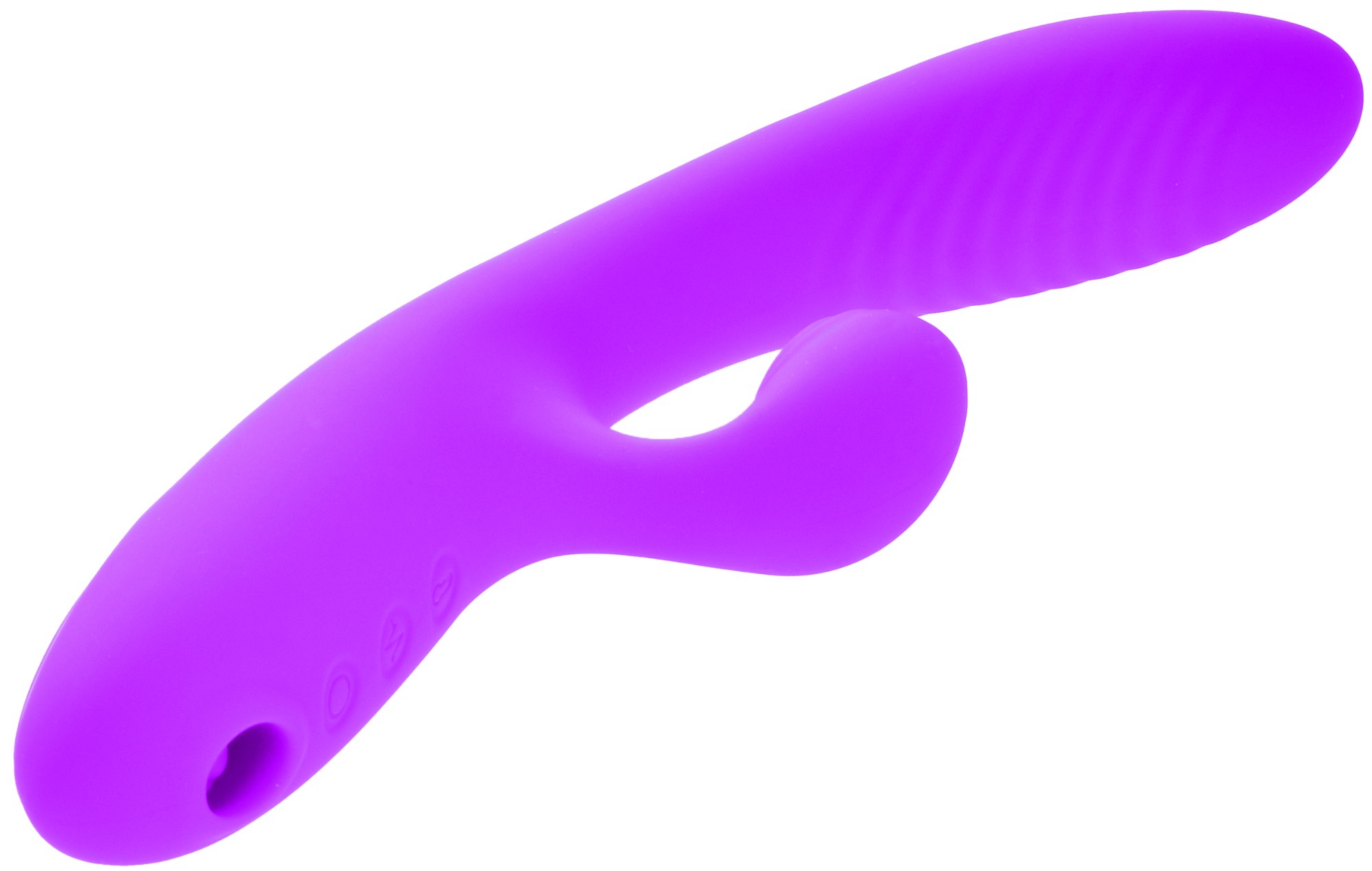 Vibrator Iepuras Sipi, 10 Moduri Vibratii&Incalzire+Stimulator Air Pulse, Silicon, USB, Violet, 24 cm, Mokko Toys