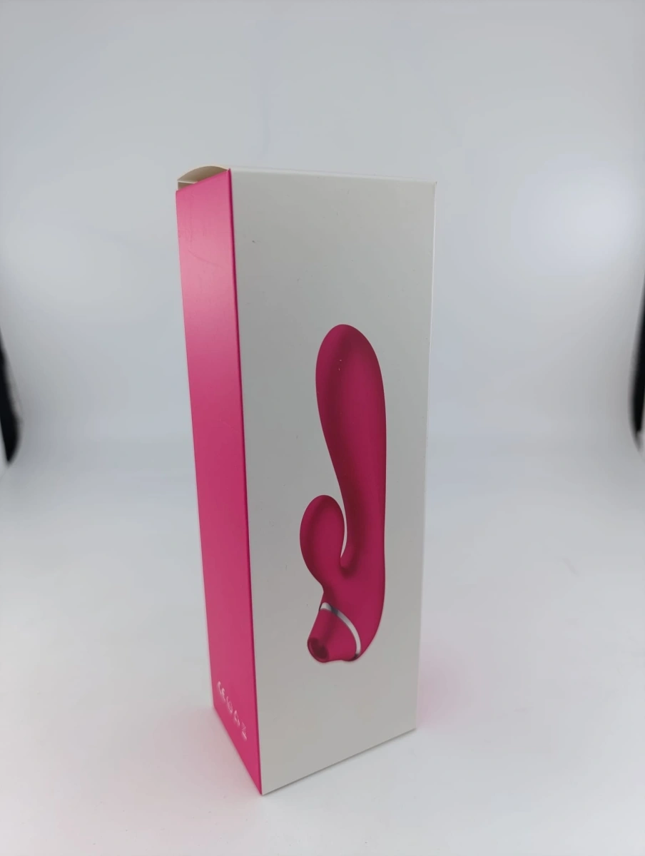 Vibrator Mystic Love, 10 Moduri Vibratii, 3 Moduri Suctiune, Silicon, USB, Albastru Inchis, 20 cm, #5, Erotic24.ro