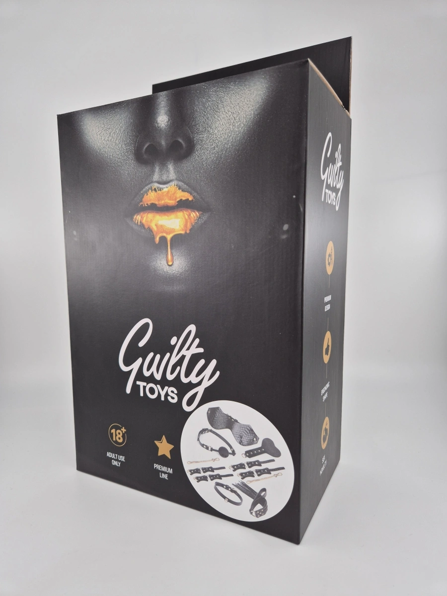 Set BDSM Snake Look, 7 Piese, Negru, Guilty Toys, #2, Erotic24.ro